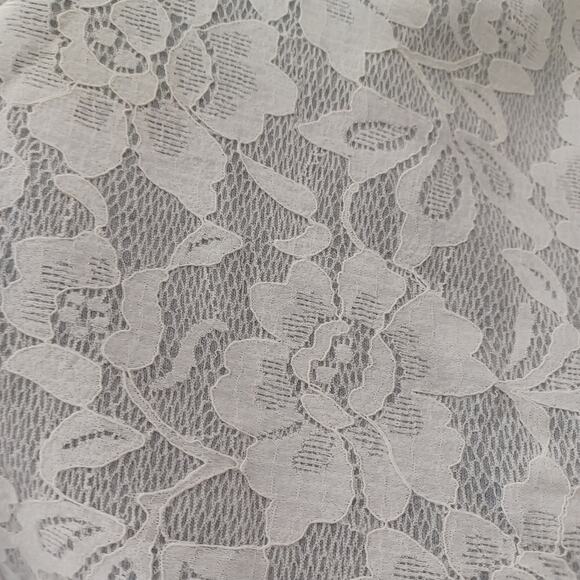 Anthropologie Lucy Paris Grace Lace Bomber Jacket White Gray S NWOT - Picture 8 of 9